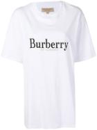 Burberry Embroidered Archive Logo T-shirt - White