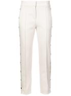 Veronica Beard Side Buttons Trousers - White