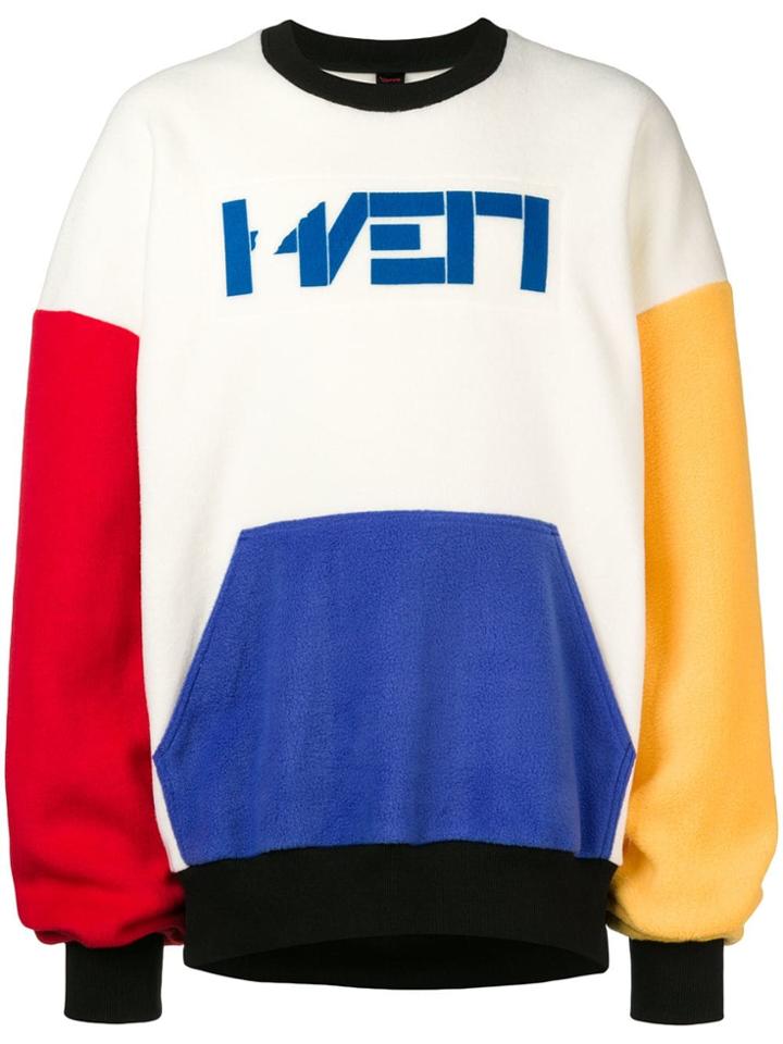 H Rv Rk Colour Block Sweatshirt - White