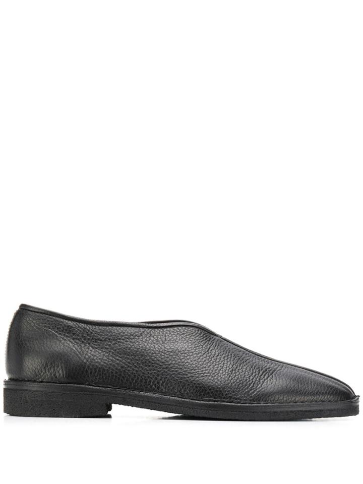 Lemaire Slip-on Brogues - Black