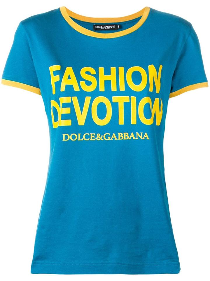 Dolce & Gabbana Print T-shirt - Blue