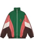 Gucci Giacca Con Cerniera Con Patch G Rombo - Green