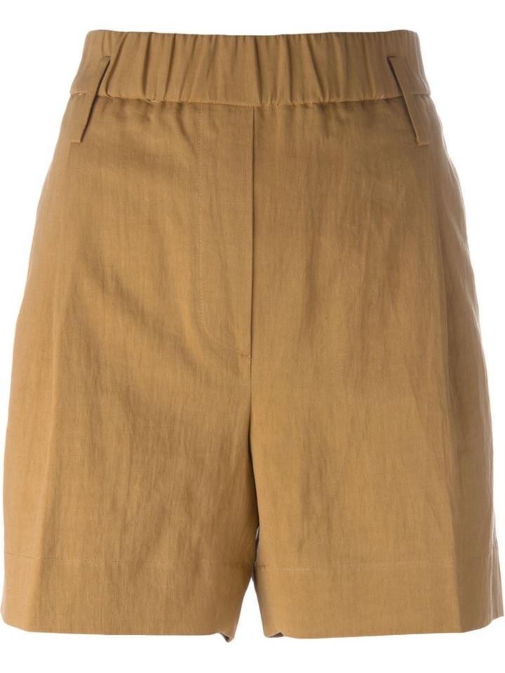 Forte Forte Safari Shorts, Women's, Size: Iii, Nude/neutrals, Linen/flax/cotton