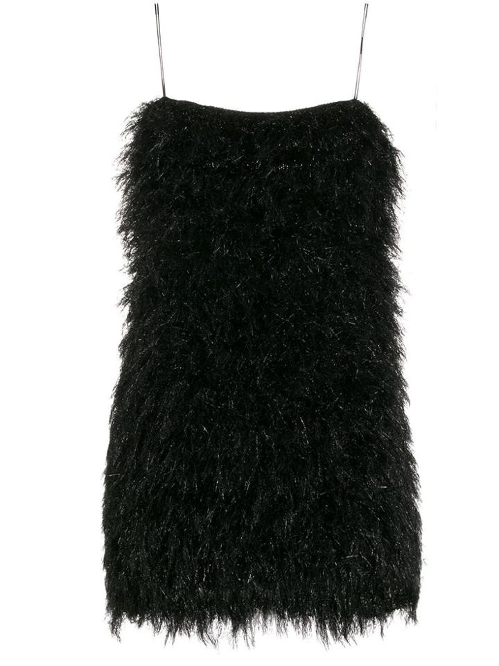 Laneus Fitted Short Knit Dress - Black
