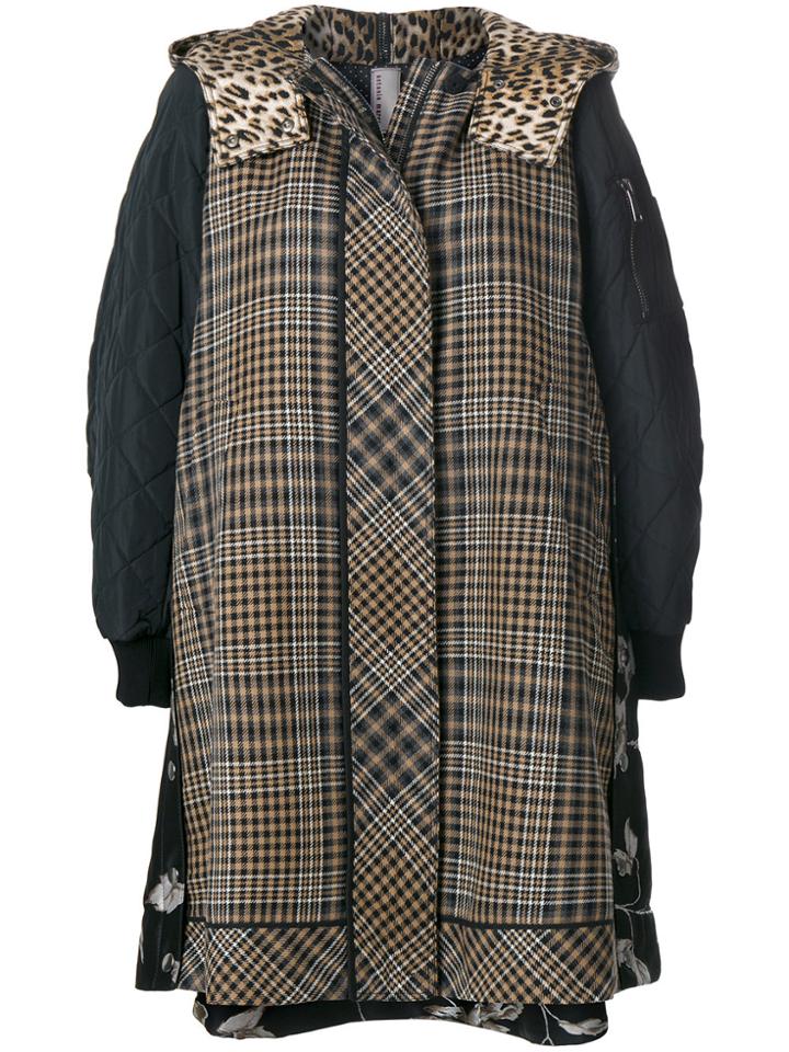 Antonio Marras Panelled Hooded Jacket - Black