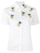Jimi Roos - Pineapple Detail Shirt - Women - Cotton - M, White, Cotton