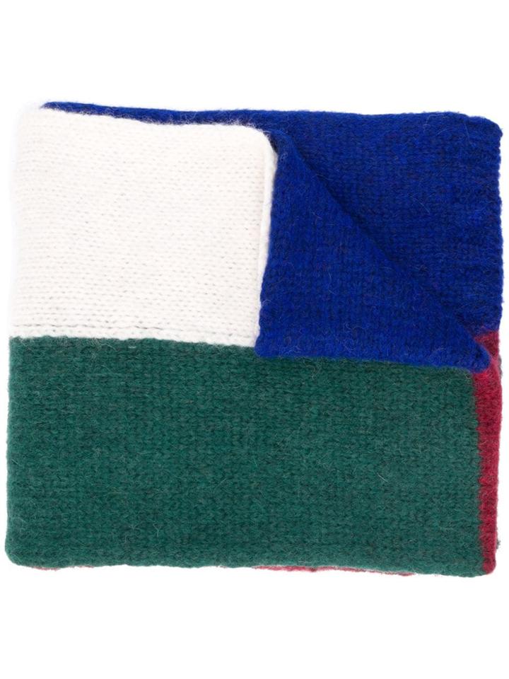 Plan C Colour Block Scarf - Blue