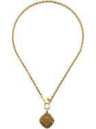 Chanel Vintage Embossed Diamond Shape Pendant