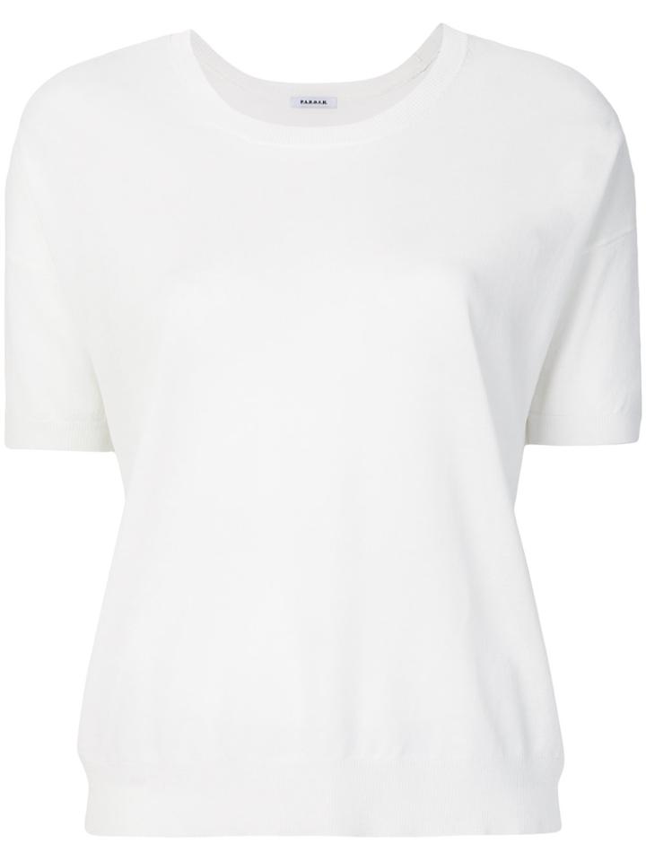 P.a.r.o.s.h. Shortsleeved Knitted Top - White