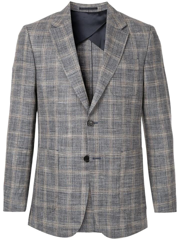 Cerruti 1881 Blue Plaid Blazer