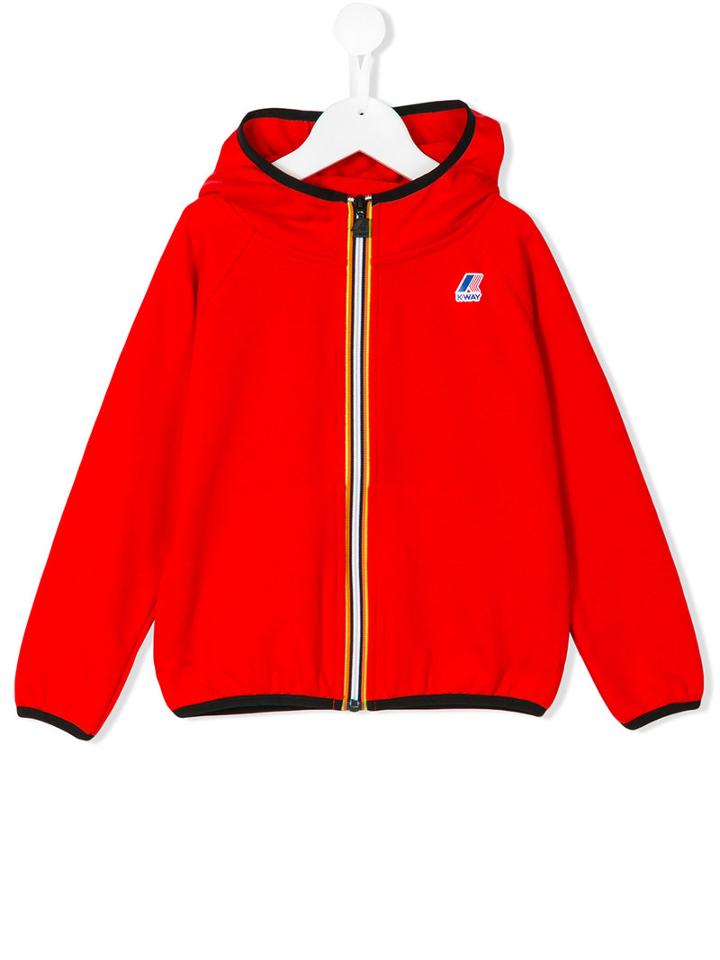 K Way Kids - Victor Fleece - Kids - Cotton/polyester - 10 Yrs, Girl's, Red