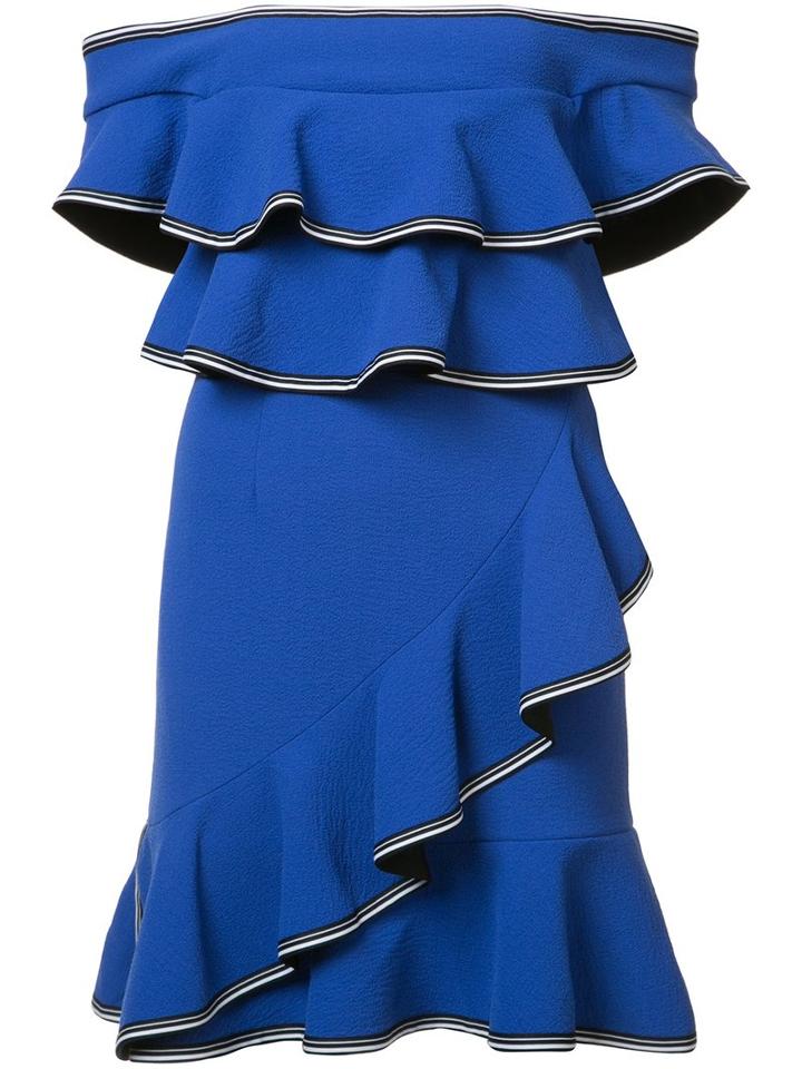 Rebecca Vallance Billie Mini Dress, Women's, Size: 12, Blue, Polyester/spandex/elastane