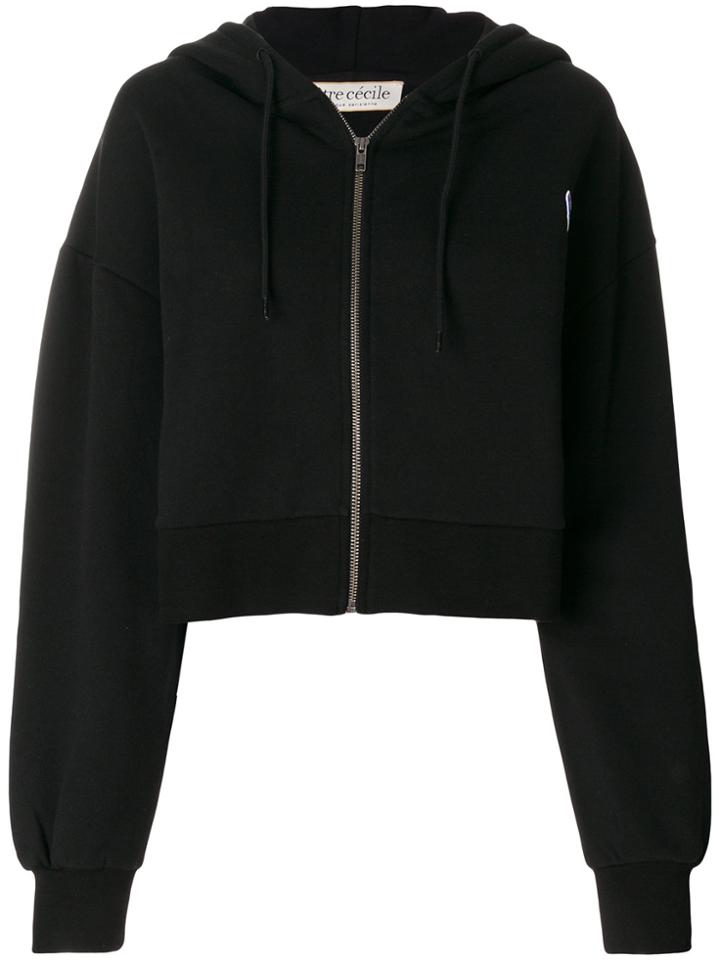 Être Cécile Zip Up Hoodie - Black