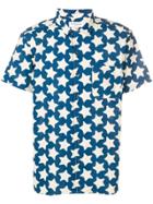 Ymc Star Print Shirt - Blue