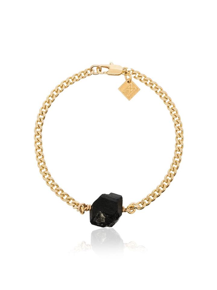 Märta Larsson 18k Yellow Gold Tourmaline Stone Bracelet