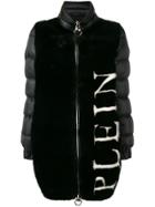 Philipp Plein Logo Padded Coat - Black