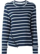 Dondup Striped Side Zip Detail Jumper