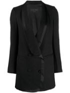 Christian Pellizzari Slim-fit Double-breasted Blazer - Black