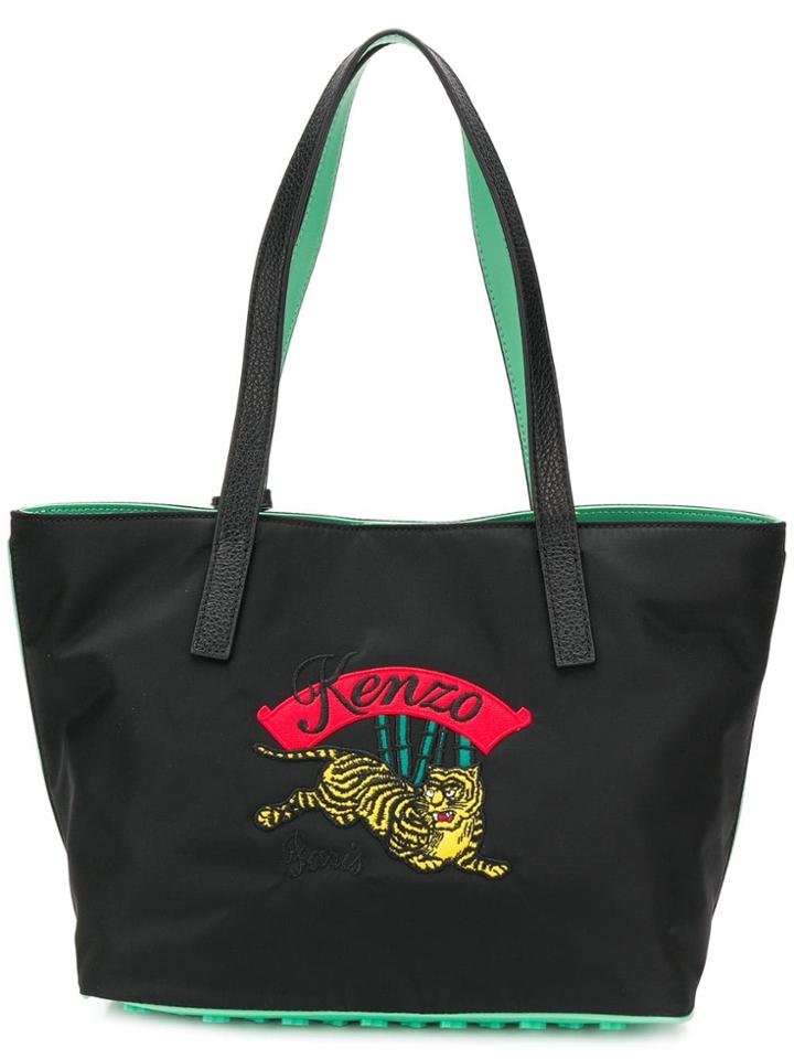 Kenzo Small Nylon Tiger Tote - Black