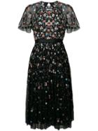 Needle & Thread Embellished Shift Dress, Women's, Size: 8, Black, Nylon/polyester
