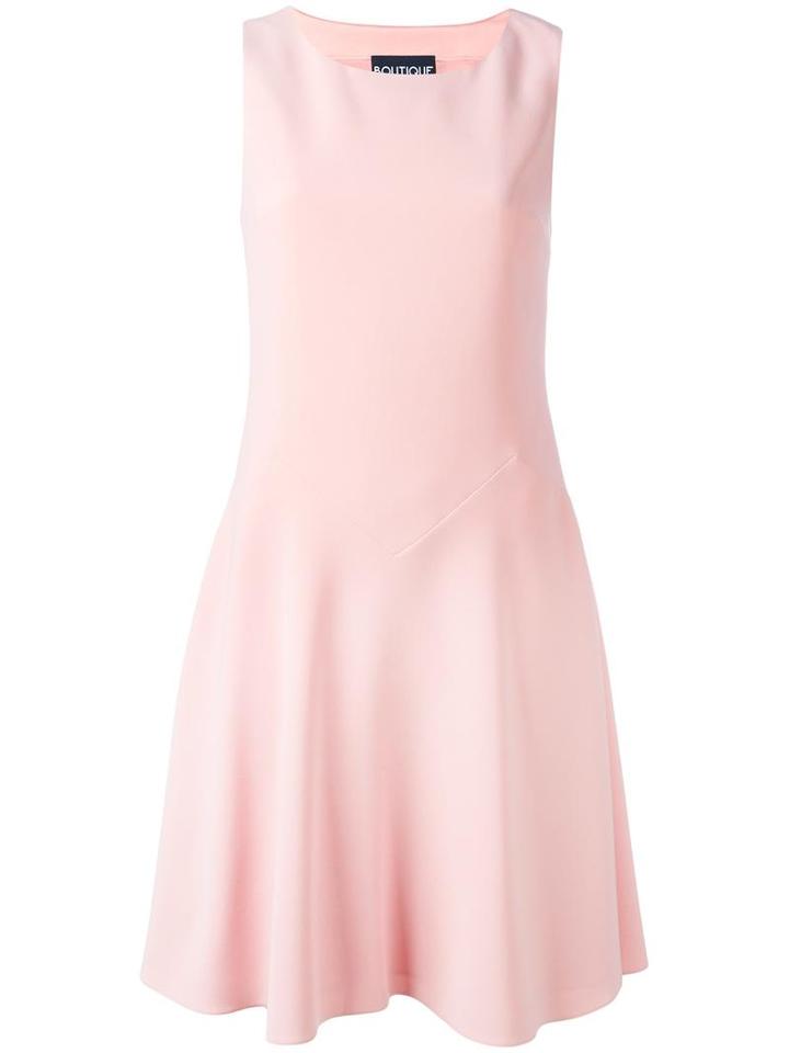 Boutique Moschino Flared Sleeveless Dress, Women's, Size: 42, Pink/purple, Polyester/acetate/triacetate