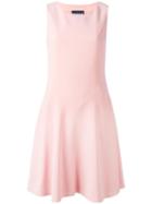 Boutique Moschino Flared Sleeveless Dress, Women's, Size: 42, Pink/purple, Polyester/acetate/triacetate