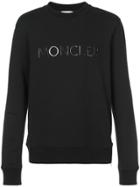 Moncler Logo Crew Neck Sweatshirt - Black