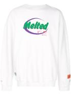 Heron Preston Melted Print Sweatshirt - White