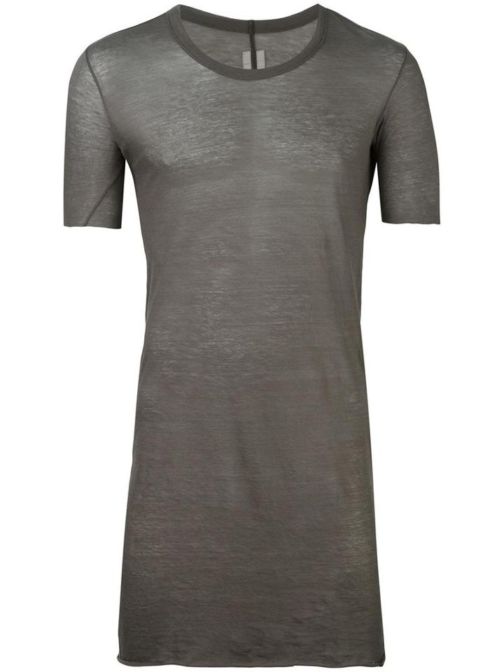 Rick Owens Level T-shirt, Men's, Size: Small, Grey, Cotton