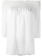 Edeline Lee Short Sleeve Top With Frills - White