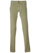 Jacob Cohen Five Pocket Slim Jeans, Men's, Size: 35, Green, Cotton/spandex/elastane
