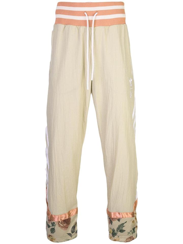 Adidas Floral Panelled Track Trousers - Neutrals
