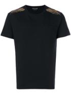 Alexander Mcqueen - Feather Embroidered T-shirt - Men - Cotton - Xxl, Black, Cotton