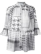 Iro Houndstooth Print Shirt - White