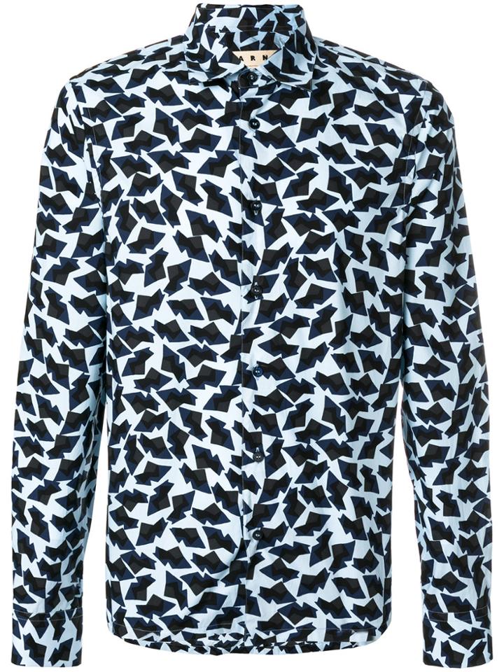 Marni Graphic Print Shirt - Blue