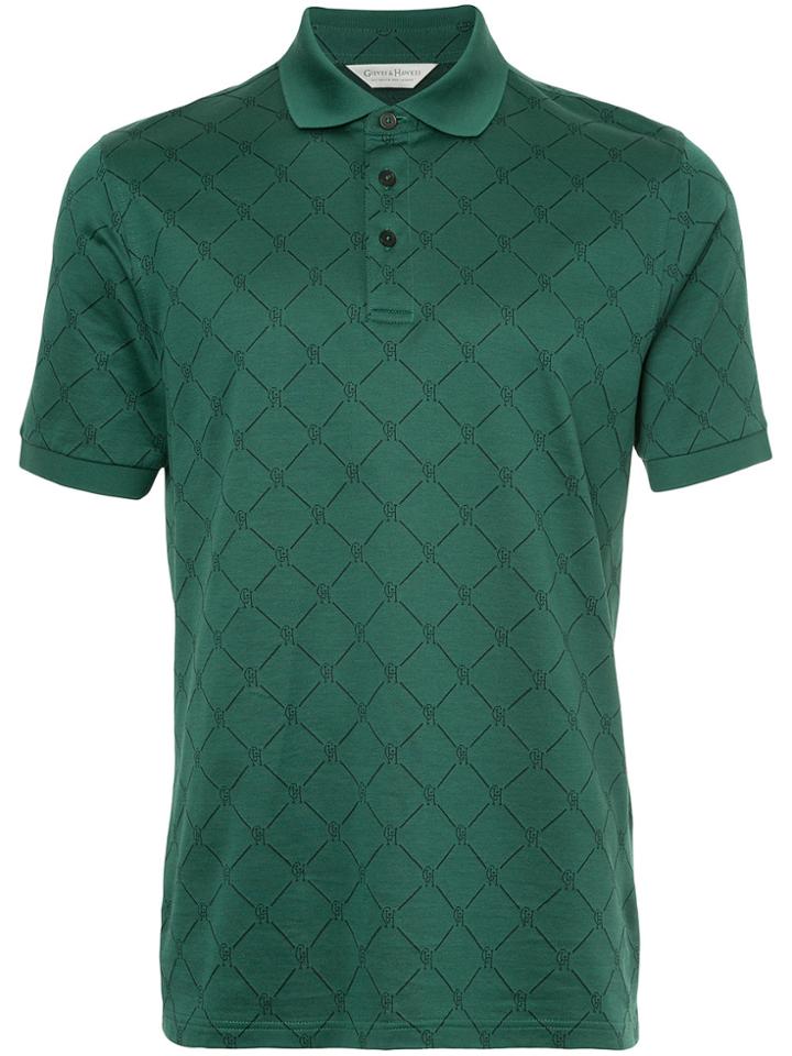 Gieves & Hawkes Embroidered Polo Top - Green