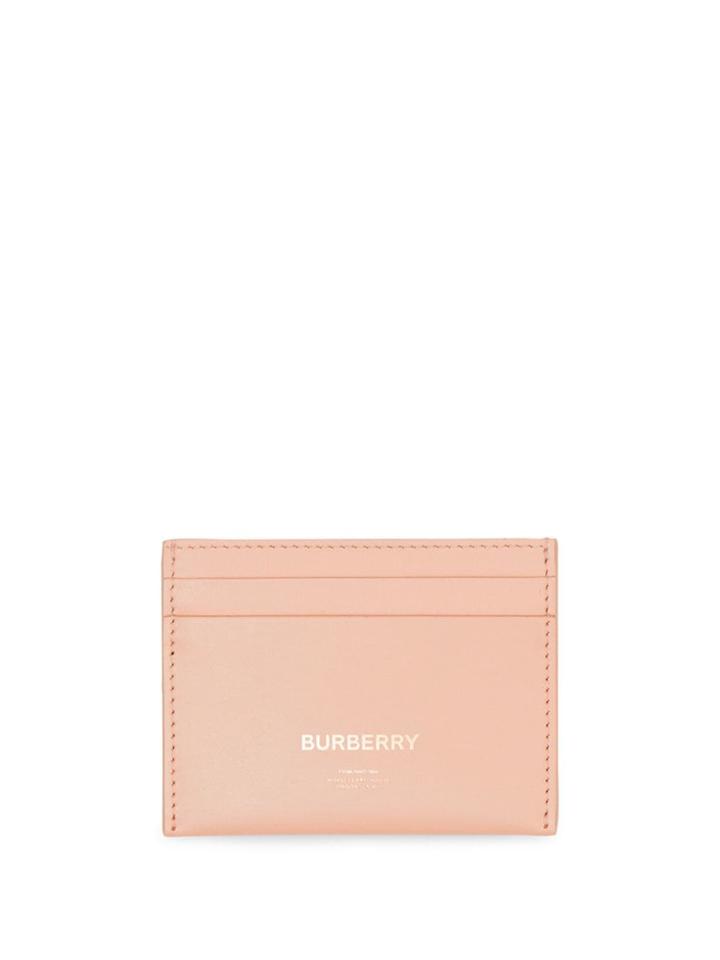 Burberry Horseferry Print Leather Card Case - Pink