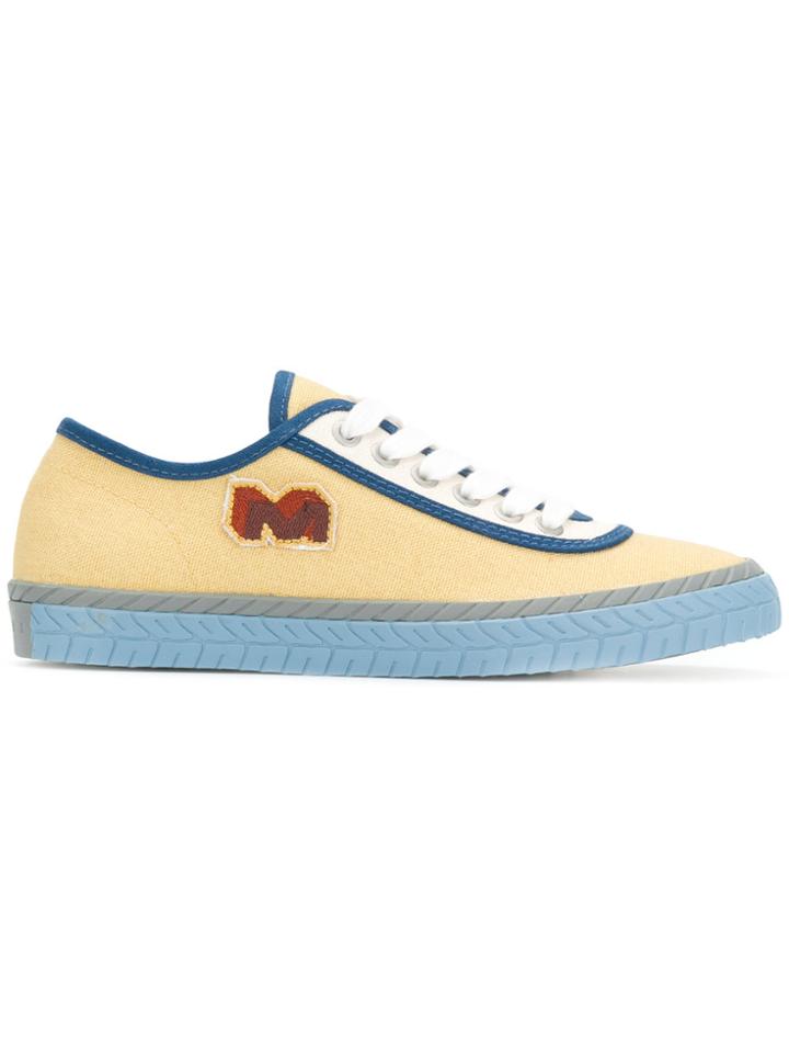 Marni Lace-up Sneakers - Yellow & Orange
