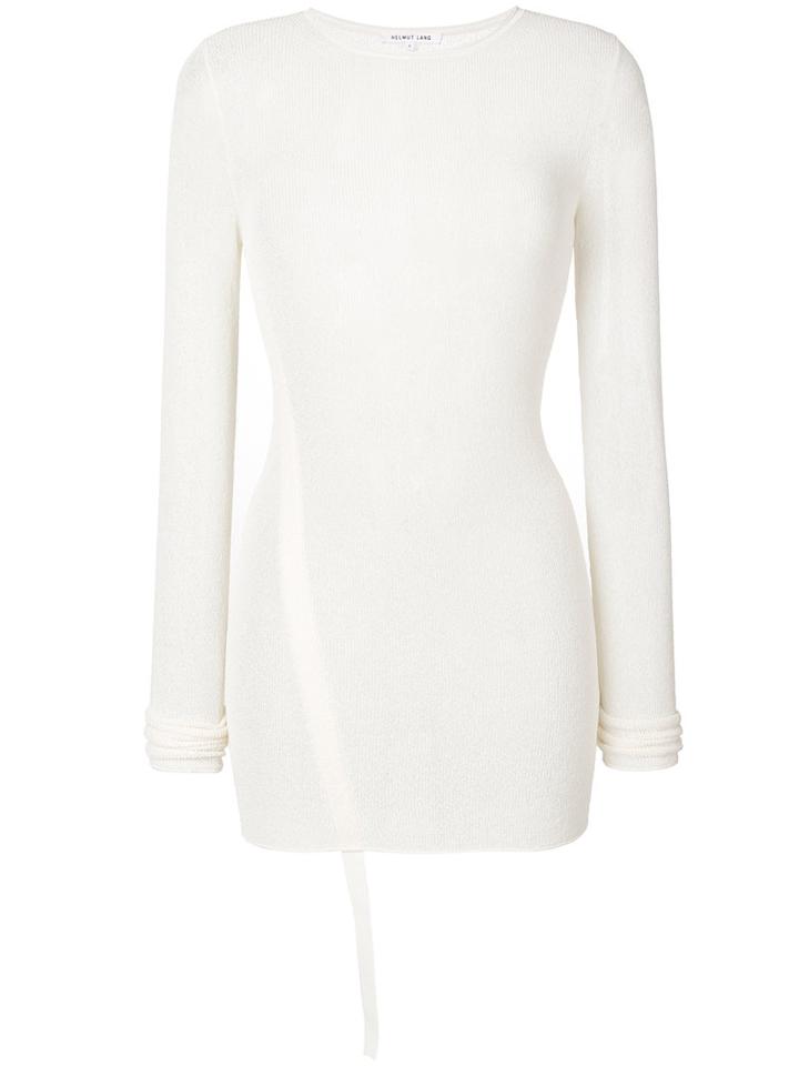 Helmut Lang - Round Neck Jumper - Women - Polyamide/viscose - S, White, Polyamide/viscose