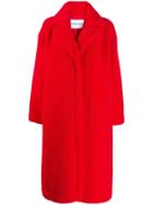 Stand Studio Oversized Single-breasted Coat - Red