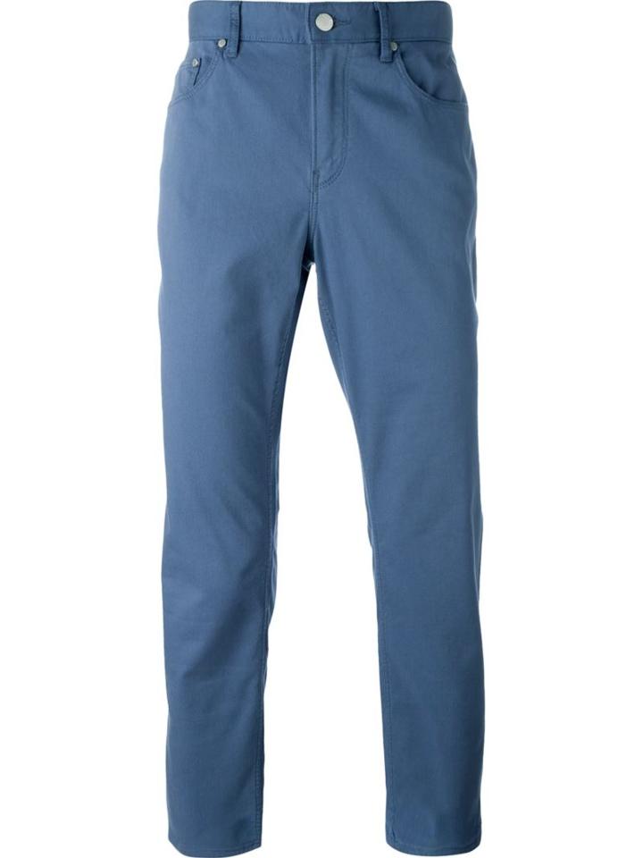 Michael Kors Straight Leg Jeans, Men's, Size: 38, Blue, Cotton/spandex/elastane