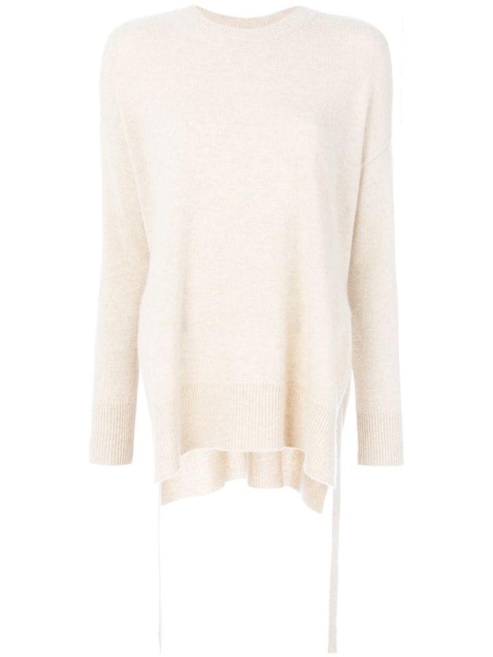 Theory Cashmere Knitted Sweater - Neutrals