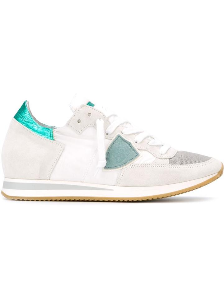 Philippe Model Tropez Sneakers, Women's, Size: 40, White, Nylon/calf Leather/leather/rubber