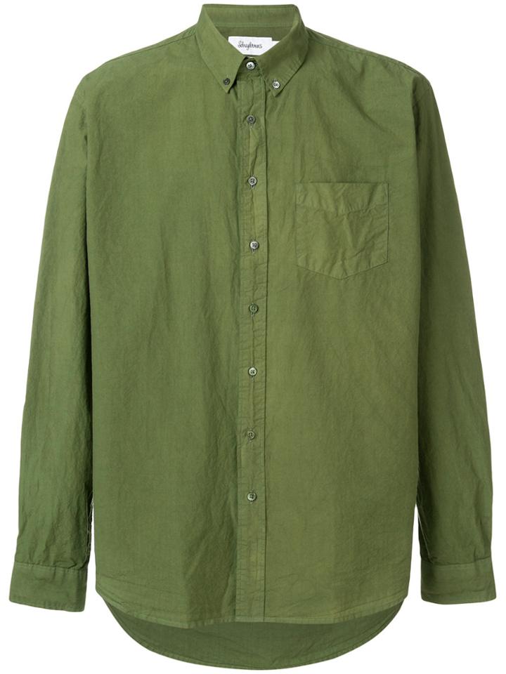 Schnaydermans Leisure Poplin Shirt - Green