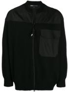 Y-3 Panelled Knitted Jacket - Black