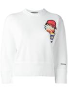 Dsquared2 Graphic Sweatshirt, Women's, Size: Small, White, Cotton