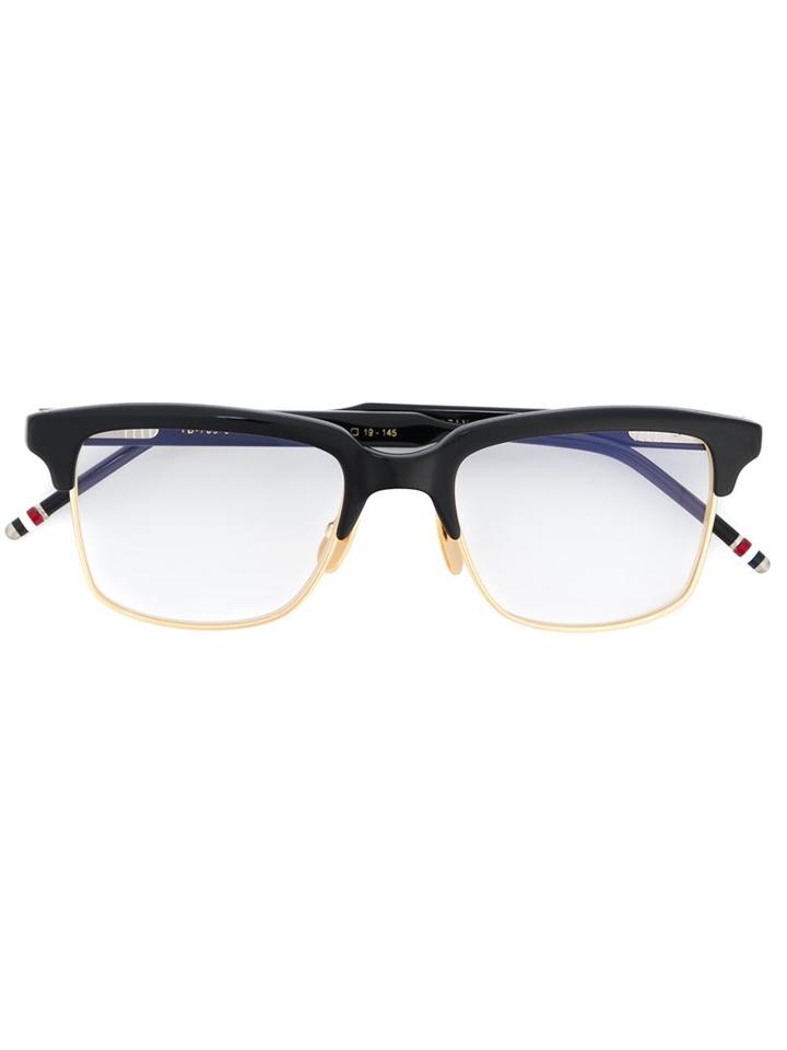 Thom Browne Two-tone Glasses, Blue, Plastic/glass