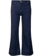 Emporio Armani Cropped Flared Jeans - Blue