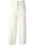 Jil Sander Cropped Pants, Women's, Size: 34, Nude/neutrals, Spandex/elastane/viscose/cotton
