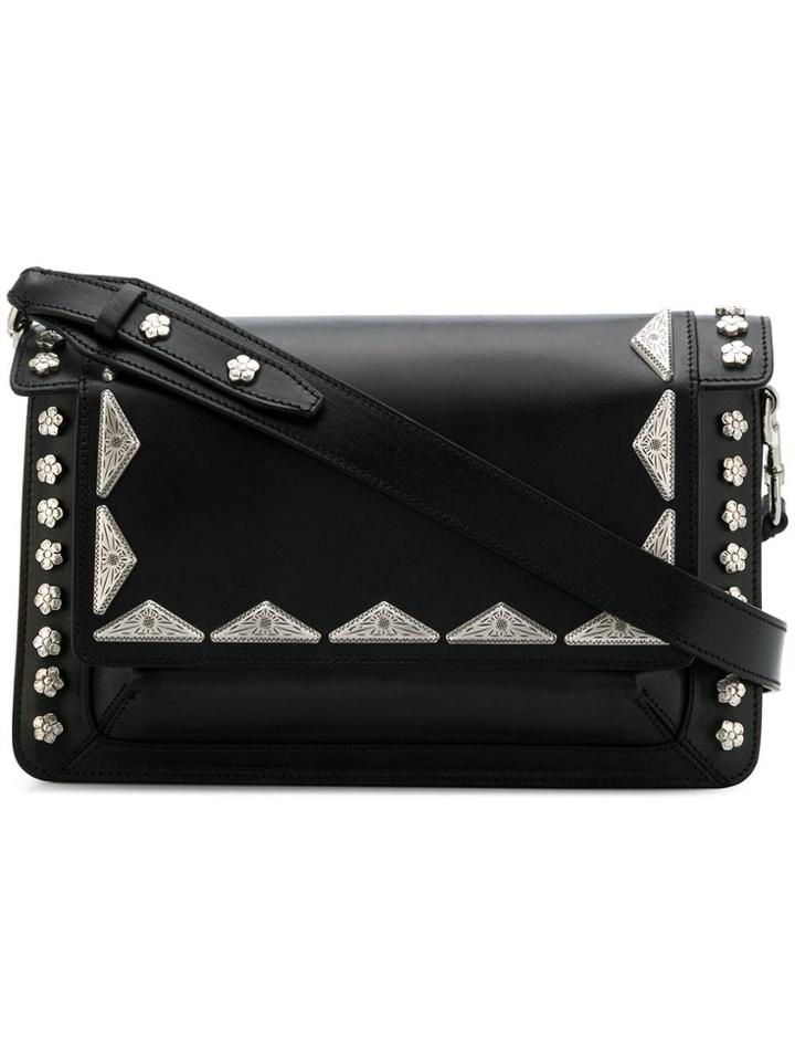 Isabel Marant Stud Embellished Shoulder Bag - Black